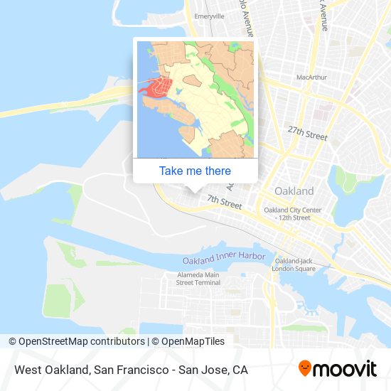 Mapa de West Oakland