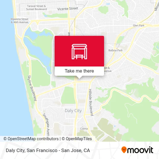 Daly City map