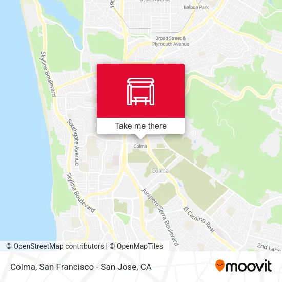 Mapa de Colma