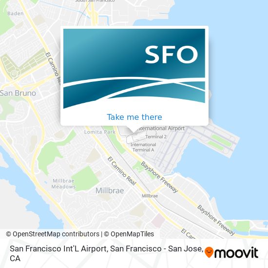Mapa de San Francisco Int'L Airport