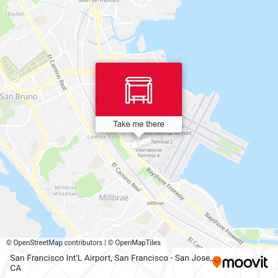 Mapa de San Francisco Int'L Airport
