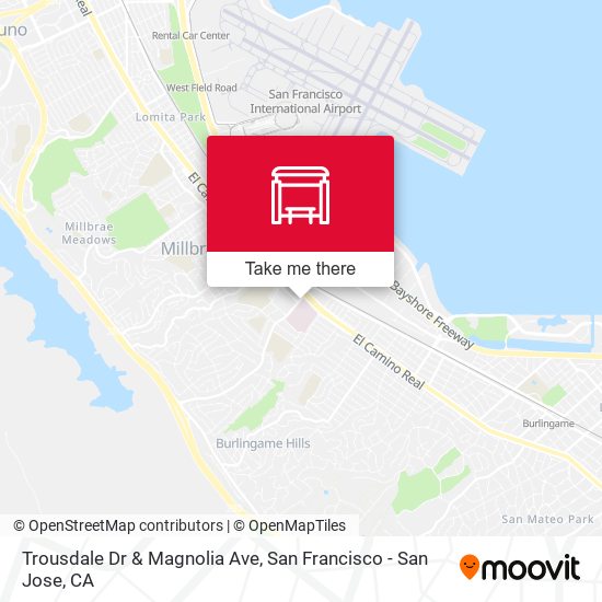 Trousdale Dr & Magnolia Ave map
