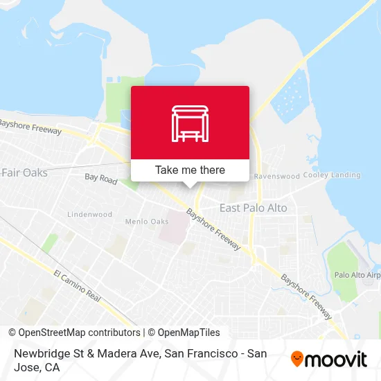 Newbridge St & Madera Ave map