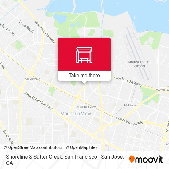 Shoreline & Sutter Creek map