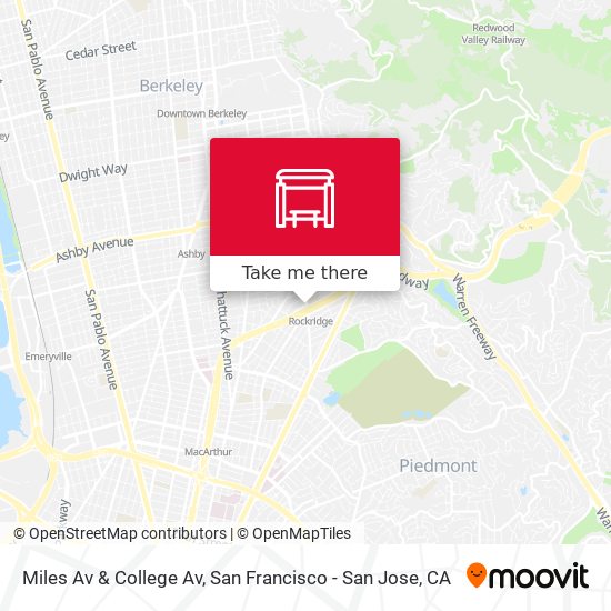 Miles Av & College Av map