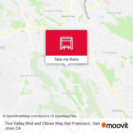 Tice Valley Blvd and Chives Way map
