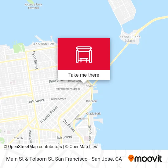 Main St & Folsom St map