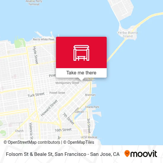 Folsom St & Beale St map