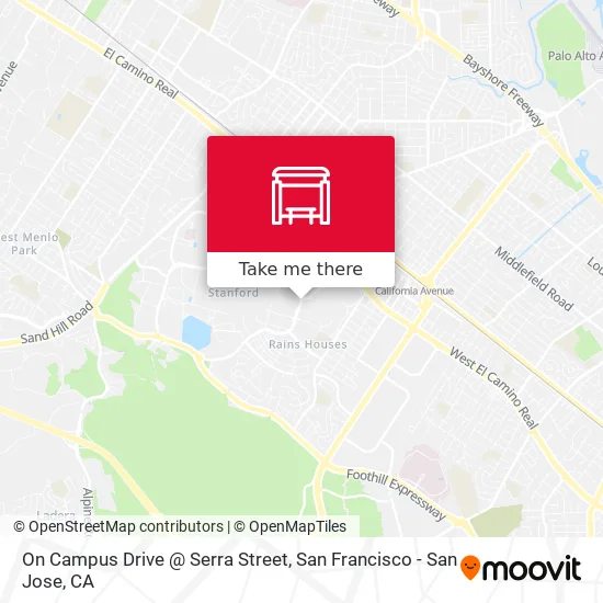 On Campus Drive @ Serra Street map