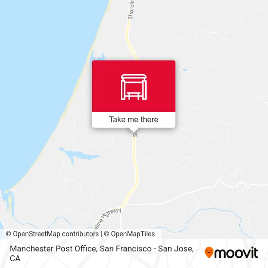 Manchester Post Office map