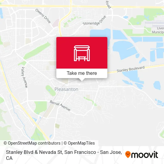 Stanley Blvd & Nevada St map