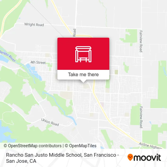 Rancho San Justo Middle School map