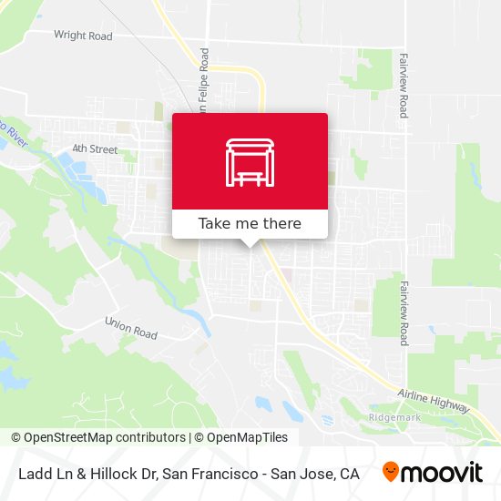 Ladd Ln & Hillock Dr map