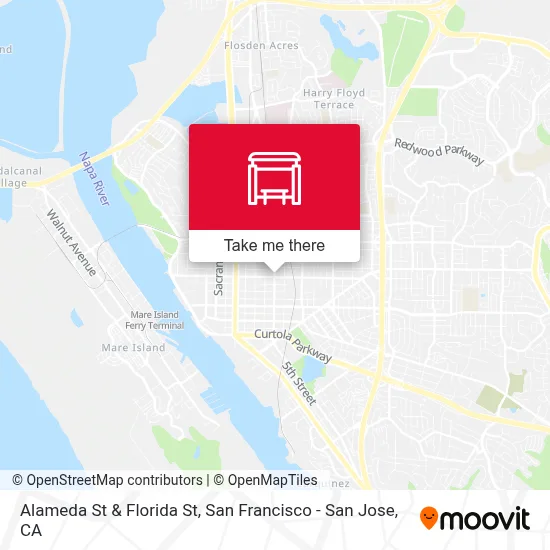 Alameda St & Florida St map