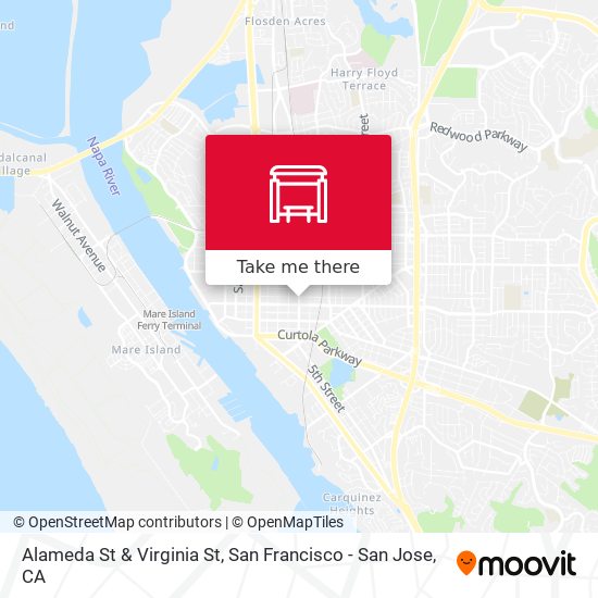 Mapa de Alameda St & Virginia St