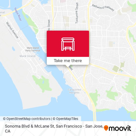 Sonoma Blvd & McLane St map