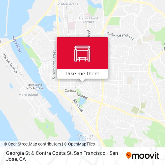 Mapa de Georgia St & Contra Costa St