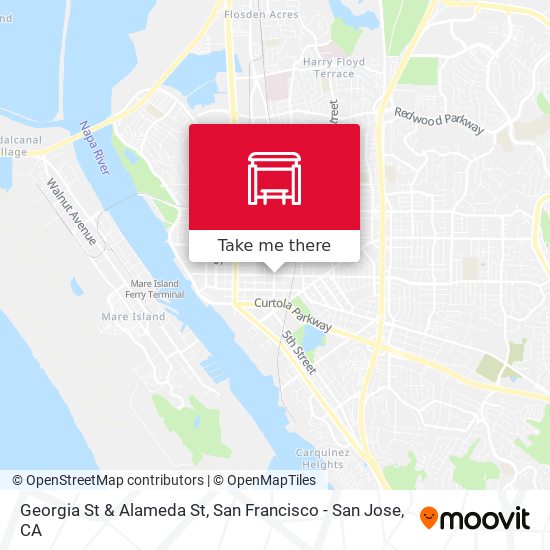 Georgia St & Alameda St map