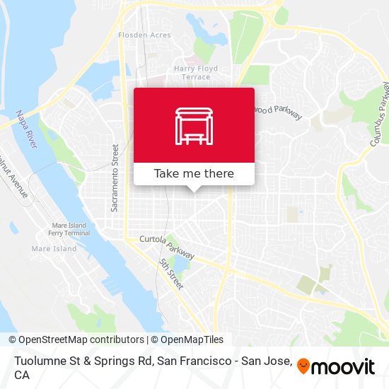 Mapa de Tuolumne St & Springs Rd