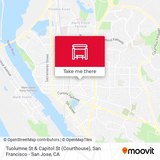 Mapa de Tuolumne St & Capitol St (Courthouse)