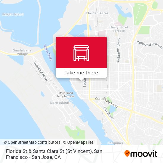 Mapa de Florida St & Santa Clara St (St Vincent)