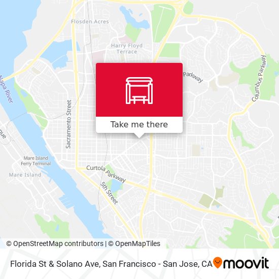 Mapa de Florida St & Solano Ave