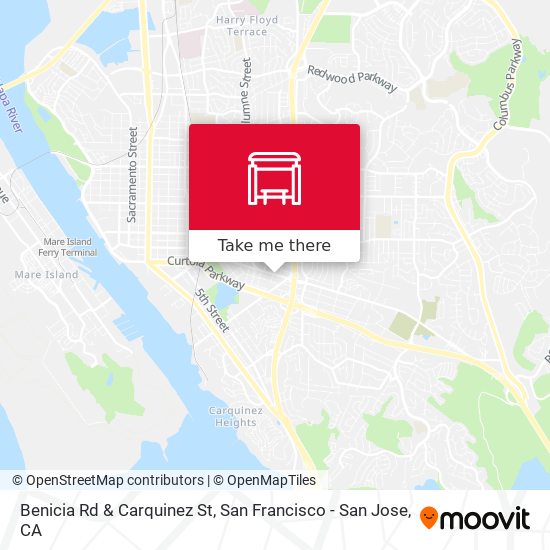 Mapa de Benicia Rd & Carquinez St