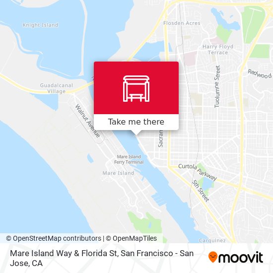 Mare Island Way & Florida St map