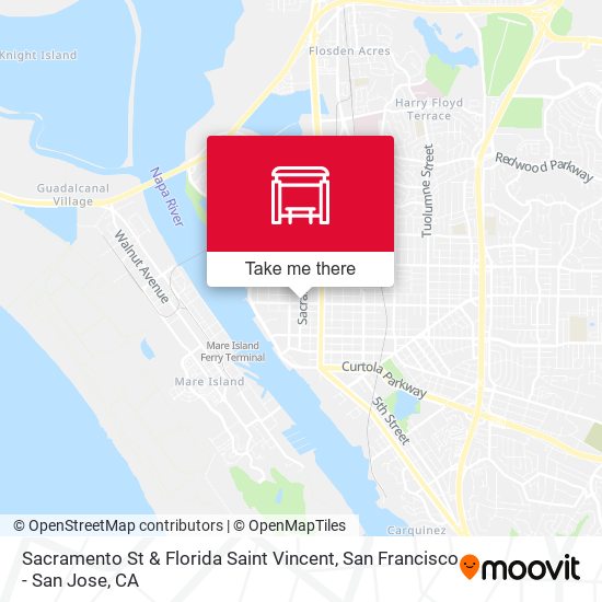 Mapa de Sacramento St & Florida  Saint Vincent