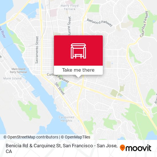 Benicia Rd & Carquinez St map
