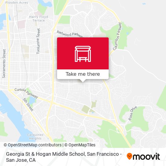 Georgia St & Hogan Middle School map