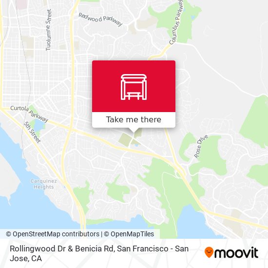 Mapa de Rollingwood Dr & Benicia Rd