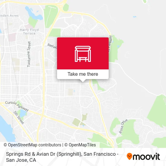 Springs Rd & Avian Dr (Springhill) map