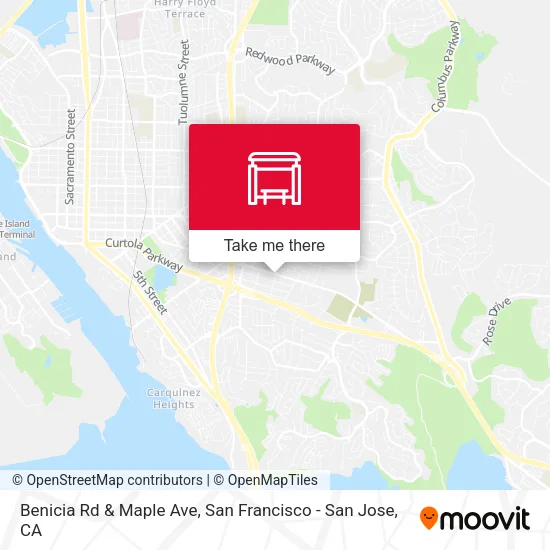 Benicia Rd & Maple Ave map