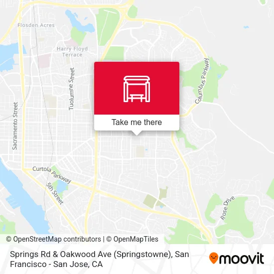 Springs Rd & Oakwood Ave (Springstowne) map