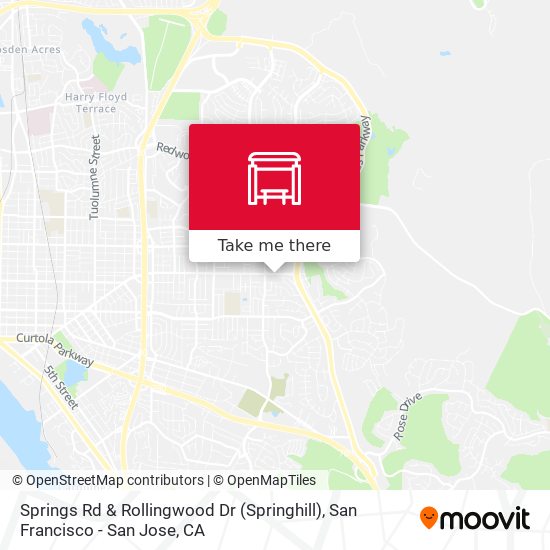 Springs Rd & Rollingwood Dr (Springhill) map