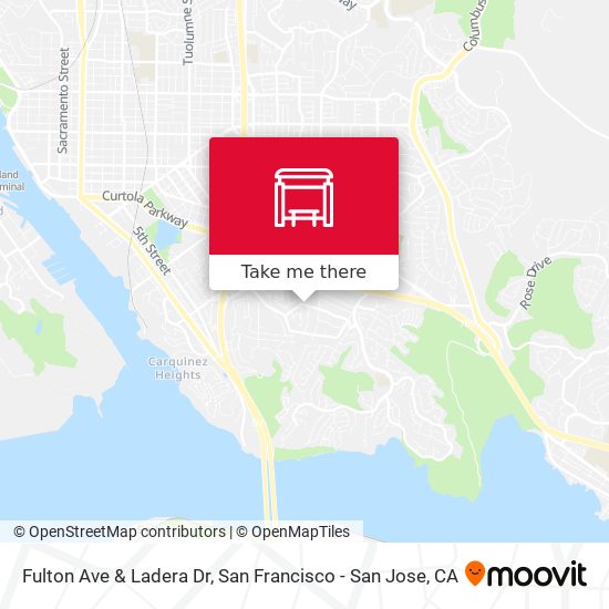 Fulton Ave & Ladera Dr map