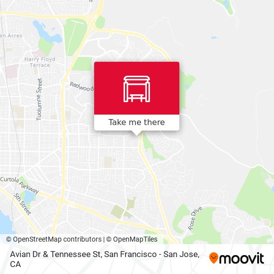 Avian Dr & Tennessee St map