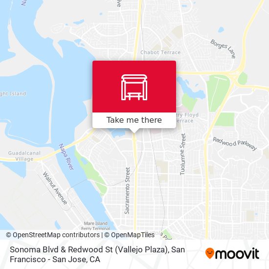 Mapa de Sonoma Blvd & Redwood St (Vallejo Plaza)