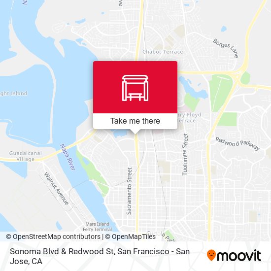 Mapa de Sonoma Blvd & Redwood St (Vallejo Plaza)