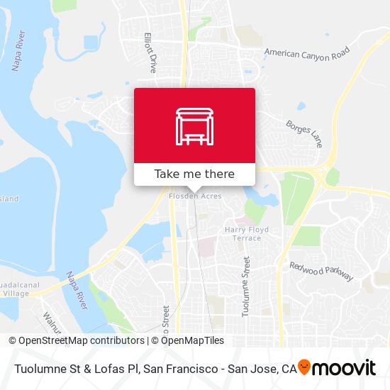 Tuolumne St & Lofas Pl map