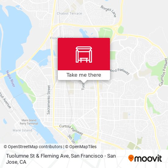 Tuolumne St & Fleming Ave map