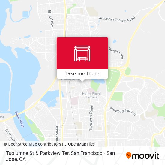 Mapa de Tuolumne St & Parkview Ter