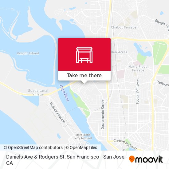 Daniels Ave & Rodgers St map
