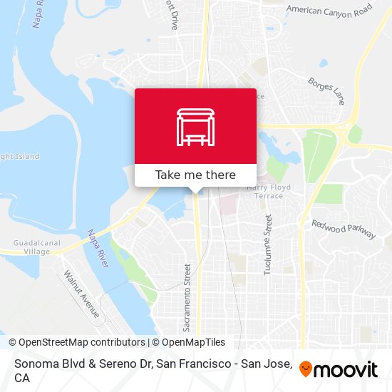 Sonoma Blvd & Sereno Dr map