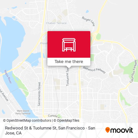 Mapa de Redwood St & Tuolumne St