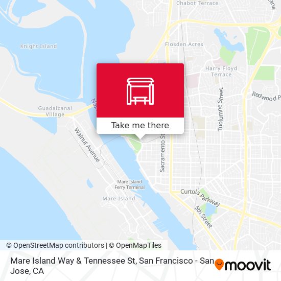 Mapa de Mare Island Way & Tennessee St