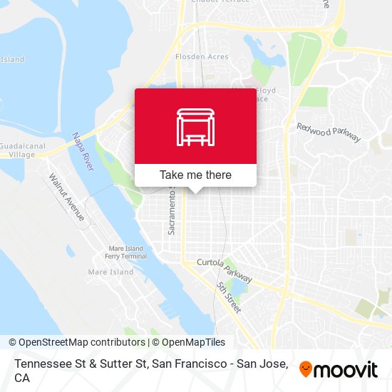 Mapa de Tennessee St & Sutter St