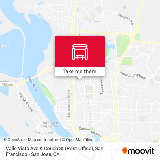 Valle Vista Ave & Couch St (Post Office) map
