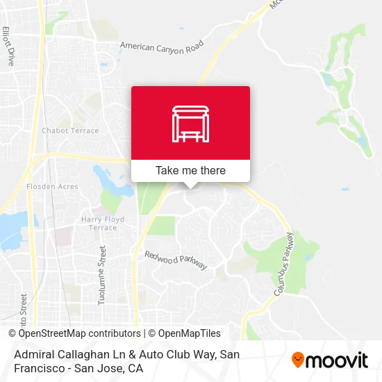 Admiral Callaghan Ln & Auto Club Way map
